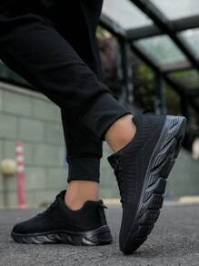 Black Yuedong Casual Athletic Shoes For Men - Black - View 1