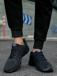 Black Yuedong Casual Athletic Shoes For Men - Black - View 5