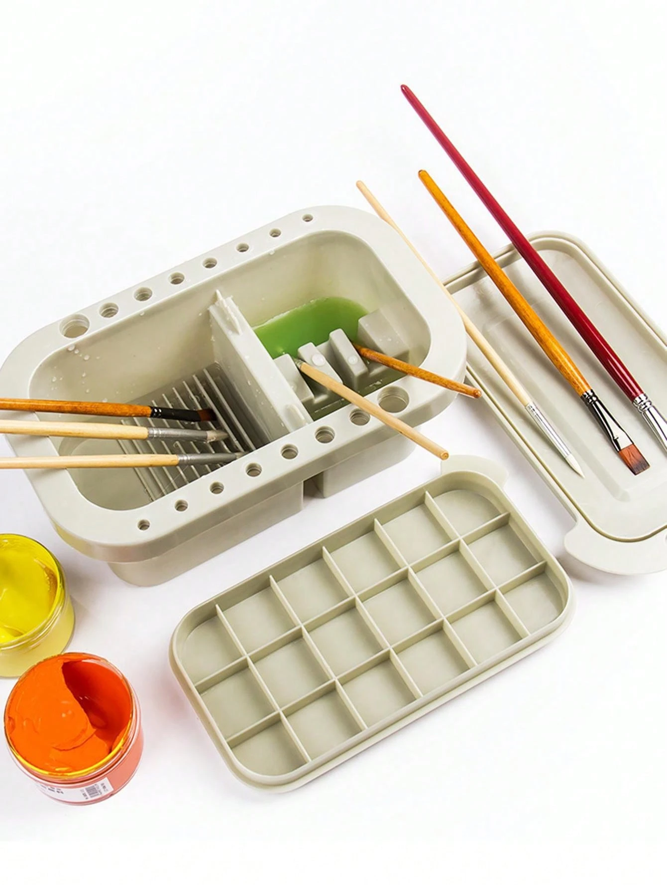 Doppelpinsel 3 Zoll - Multifunktionaler Acrylpinsel Für Wandmalerei