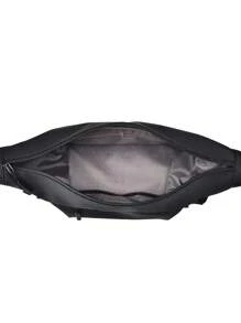 男士戶外斜背包運動時尚單肩包尼龍防水面料多拉鍊口袋休閒背包斜挎包,大容量超大尺寸防水假期必備的運動健身戶外背包,適用於青少年的聖誕禮物男性禮物 - 黑色 - 查看 8