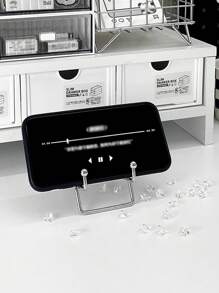 1 个金属桌面支架，兼容 iPad 和平板电脑，阅读支架 - 銀色 - 查看 2