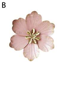 1入組金屬花卉牆飾,波西米亞金屬牆藝品裝飾品,適用於室內外家居、浴室、庭院、臥室、客廳或壁雕 - 粉色 - 查看 5