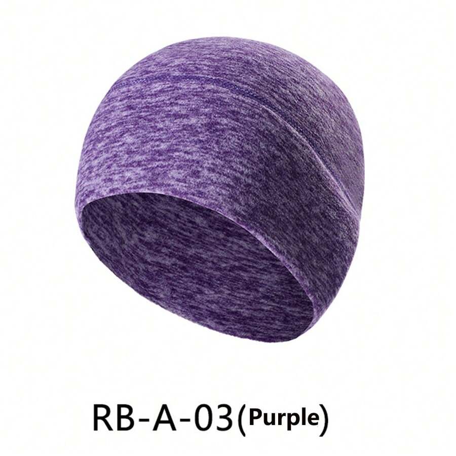 1pc Windproof And Cold-Resistant Hat, Color: Purple - Purple - View 1