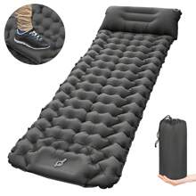Colchón Inflable De Puntos Grandes De Un Solo Color, Gris - Gris - Ver 1