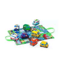 Tapiz blandito city and fun con 9 vehiculos  de tela (se convierte en maleta) ✅ Entrega 24/48h a España (península) - Alfombras y Mantas para Bebés - Molto - Ref. 20528 - Multicolor - Ver 5