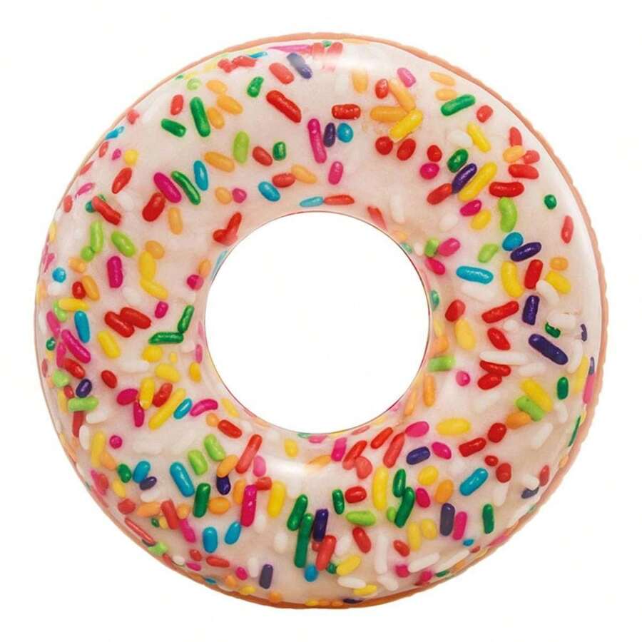 Schwimmring Donut weiß mit Streuseln 99x25 cm (+ 9 Jahre) - Motive sortiert random shipping (Intex 56263) - Verschiedenfarbig - Übersicht 1