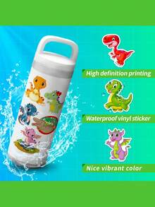 恐龍貼紙100張,恐龍會話貼紙,兒童恐龍趴會裝飾用品 - 恐龍 - 查看 6