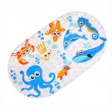 Cute Cartoon Bathroom Anti-Slip Mat Shower Room Toilet Suction Cup Foot Pad Children Bath Matbaby Shower Family Decorations Gifts