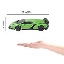 1:24 比例電池供電遙控電動超級汽車禮品模型玩俱生日禮物遙控器適合幼兒男孩和女孩（不含電池） - 綠色 - 查看 4
