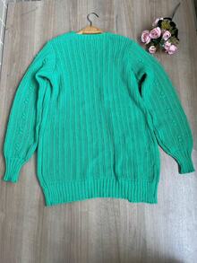 Women Cardigans - 綠色 - 查看 2
