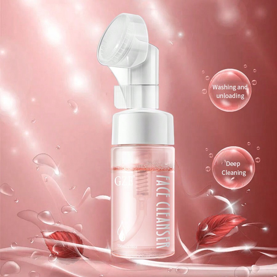 GZE Combo Skin Face Cleanser Pink 100ml Hydrating Gentle Daily Facial Wash Liquid To Foam