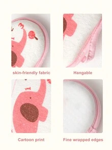 1 件裝可愛大象嬰兒身體海綿刷沐浴球 - 藍色 - 查看 5