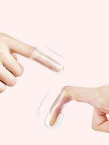 2pcs Silicone Finger Toothbrush, Suitable For Dogs And Cats - Gentle Teeth Care, Easy To Clean Dental Cleaning Tool, Made Of Material, No Battery Required