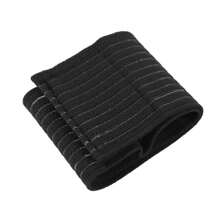 1入黑色舒適壓縮性自粘紮帶,運動護具可調節彈性膝蓋護套 - 黑色 - 查看 5