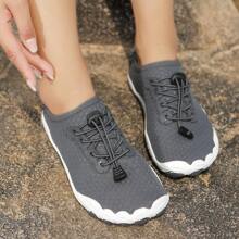 25至46號男款水鞋,快乾防滑水鞋,泳池游泳冲浪徒步旅行時穿的水襪,沙灘鞋,夏季必備 - 灰色 - 查看 2