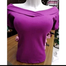 Women Blouses - Màu tím - Xem 3