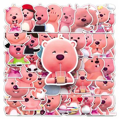 50 Piece Funny Kawaii  DIY Creative Motor Stickers Car Stickers Helmater Stickers Home Decal Waterproof  Stickers