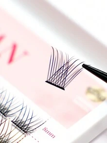 240簇假睫毛,diy自植睫毛,c,d捲曲睫毛捲翹器,可在家自行diy - 黑色 - 查看 6