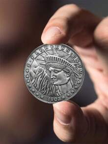 1 Pieza Vintage Hobo Moneda Liberty Lady Moneda De Desafío Conmemorativa - Plateado - Ver 4