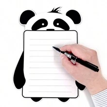 1pc Magnetic Refrigerator Memo Board Write-On Wipe-Off Note Reminder Pad Best - Black and White - View 3