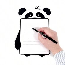 1pc Magnetic Refrigerator Memo Board Write-On Wipe-Off Note Reminder Pad Best - Black and White - View 9