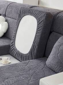 1 件冬季加厚保暖提花防滑沙发套，四季适用，简约风格柔软亲肤防宠物弹力沙发套，防刮纯色沙发套，适用于客厅 L 型沙发和 1/2/3/4 人座沙发 - 深灰色 - 查看 7