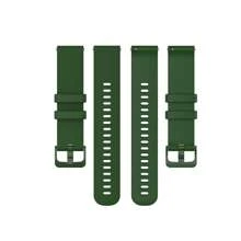 1入組20/22mm新款純色小方格矽膠手錶帶，適用於三星/華為/小米/佳明/Amazfit/Oppo手錶 - 軍綠色 - 查看 5