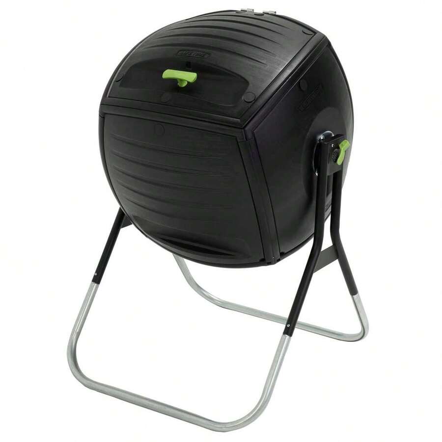 Cubo de compostaje capacidad 189 litros de acero galvanizado con deposito giratorio, puerta abatible y cierre hermético 75x81x113 cm - Camping - Muebles Para El Aire Libre - Color Baby - Ref. 92301 - Ver 1