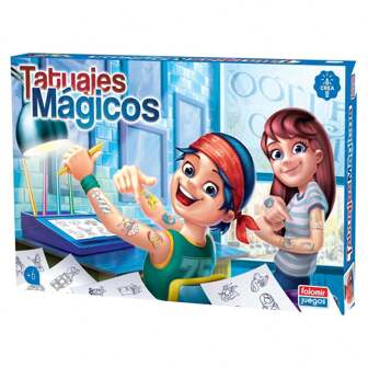 Falomir Juegos Juego Tatuajes Magicos Azul 112 Tatuajes ✅ Entrega 24/48h a España (península) - Manualidades - Falomir - Ref. 11531