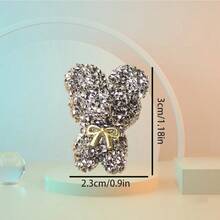 1入DIY三維膠樹脂卡通蝴蝶結，熊毛飾品，髮帶，鞋花裝飾，修補裝飾，配件 - 款式3 - 查看 2