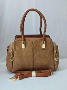 Women Tote Bags - 卡其色 - 查看 1