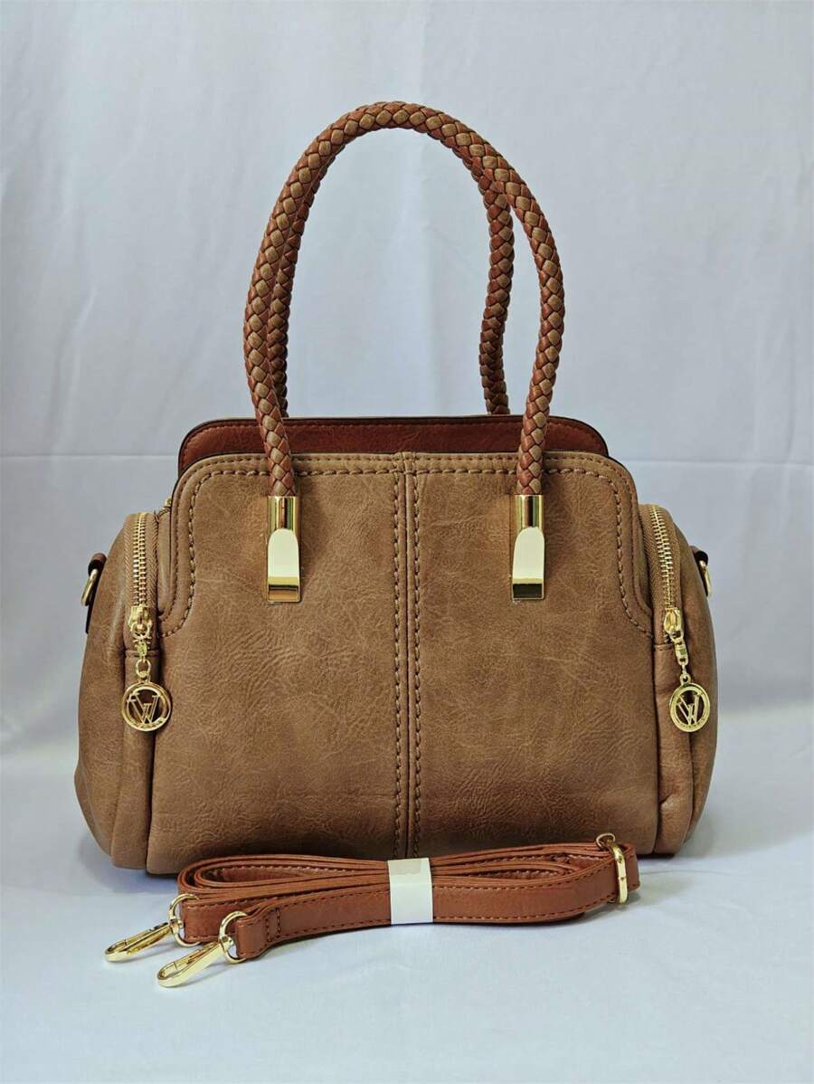 Women Tote Bags - 卡其色 - 查看 1