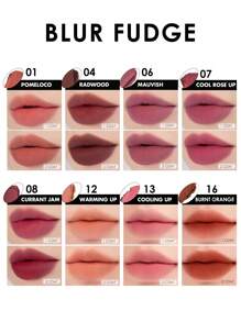 Rom&nd BLUR FUDGE TINT 07 冷玫瑰色 0.17盎司，Romand液体唇膏，唇釉，哑光唇彩，奶油质地，易于涂抹，持久显色，不拔干，丝绒哑光，轻松打造渐变效果，韩式彩妆，礼盒装，5.0克/0.18盎司 - 07 酷玫瑰起來 - 查看 9