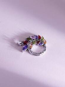 1 Set Of Shiny Rhinestone Pendant, Can Be Diy As Necklace Or Earrings, Various Styles Available - Sunflower - View 14