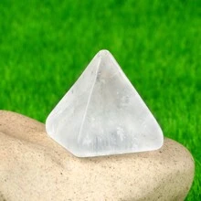 4pcs Natural Semi-Precious Stone Pyramid Shape Ornaments For Table Decoration - 1.8x2cm - View 16