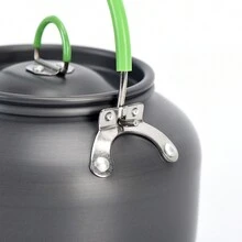 Hikevictor 0.8l 戶外輕量鋁製露營茶壺水壺咖啡壺戶外水壺露營健行背包 - 深灰色 - 查看 6
