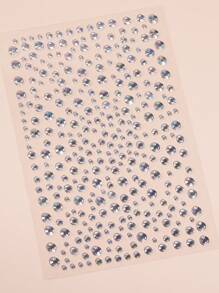 1片閃亮面部珠寶貼紙眼影水晶化妝藝術眼部面部珠寶,彩妝工具眼線筆,暫時性自粘指甲美容眼睛鑲嵌 - 彩色 - 查看 2