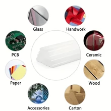 20 支直径 7mm * 100mm 的热胶棒用于粘合塑料、金属、木材、纸张、玩具、电子产品、家具、皮革、手工艺品、鞋材、涂料、陶瓷、灯罩、珍珠、食品包装、音响盒等。与热熔胶枪配合使用。 - 白色 - 查看 6