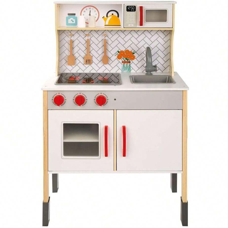 Cucina di legno elettrica Woomax 59,5 x 30 x 94,5 cm (Color Baby 49549) - Multicolore - Visualizzare 1