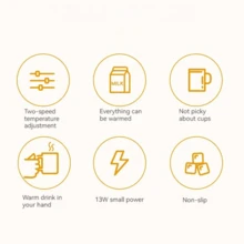 1個保溫墊,55度保溫墊,恆溫墊,二級溫度調節usb保溫墊,恆溫底座 - 粉色 - 查看 5