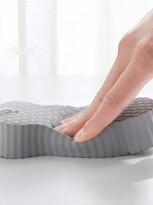 1pc Pain-Free Exfoliating Bath Sponge - Grey - View 3