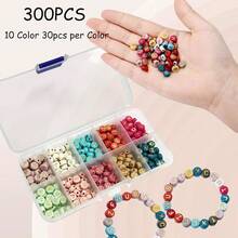 1盒彩色有字母的亞克力珠寶串珠套裝,適用於製作珠寶首飾,為兒童男孩女孩diy手工串珠手鍊、項鍊、耳環等珠寶飾品 - 彩色 - 查看 3