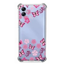 Capa Capinha De Celular Compatível com Galaxy A05 Compatível com Samsung Personalizada Cor:1665 - Damasco - Visão 2