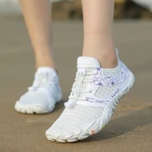 Women's Water Shoes, Quick Drying Beach Creek Shoes, Fashion Anti-Slip Sports Shoes For Workout Gym Swimming Fishing - White - View 1