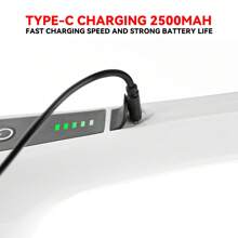 1 件 Type-C 充电无线电动清洁刷多功能 7 合 1 长柄伸缩手持电动拖把适用于家庭窗户卧室客厅厨房浴室厕所地板 - 白色 - 查看 7