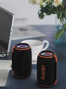 1個黑色防水15w便攜式揚聲器,內置電池,適用於戶外騎車活動、新年禮物和遊戲贈品 - 黑色 - 查看 4