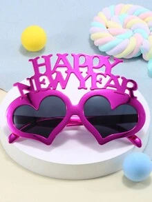 1只並適用男女的時尚紫色眼鏡,適合新年派對 - 紫色 - 查看 2