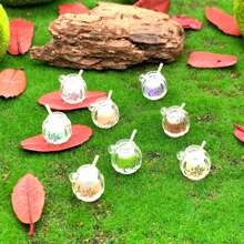 7 件發光雙色牛奶咖啡杯 Diy 髮飾、鑰匙圈、袋子吊墜珠寶製作材料 - 彩色7件套裝 - 查看 2