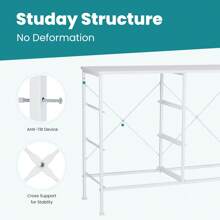 Sweetcrispy Dresser For Bedroom, 6 Drawers Dressers And Chests Of Drawers, TV Stand For Bedroom With Fabric Drawers, Kids Dresser Fabric Storage Dresser For Living Room - trắng - Xem 5