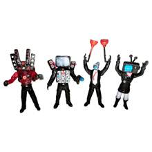 Skibidi Toilet Set 4 Pieces, Model, Toilet Toy, , Pvc. - Set 2 - View 4